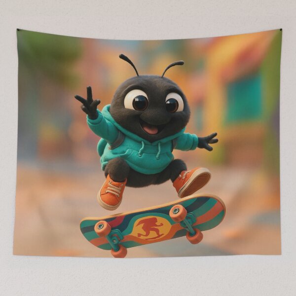 Item preview, Skater Pinacate Beetle designed and sold by Sillytoe.