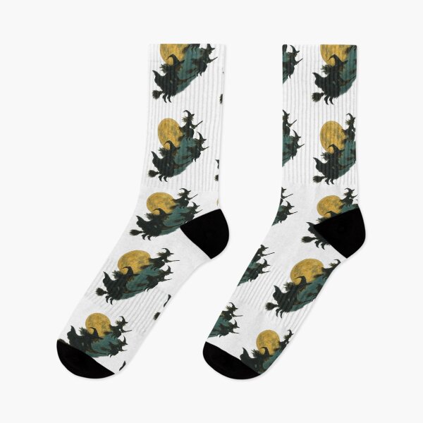 Item preview, Witches Flying Past the Full Moon designed and sold by QuirkWears.