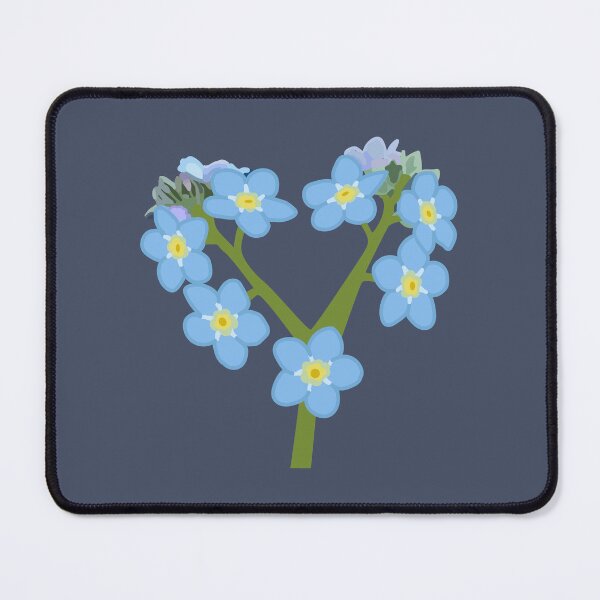 Item preview, Blue heart flower designed and sold by TrulyRuby.