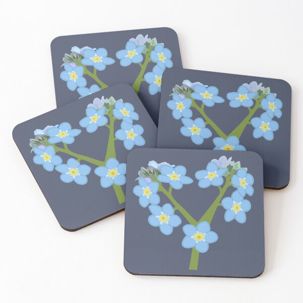Item preview, Blue heart flower designed and sold by TrulyRuby.