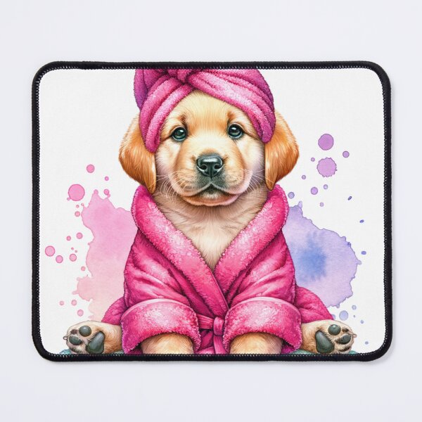 Item preview, Labrador Retriever Puppy in Bath Towel and Robe designed and sold by Bichon Boutique.
