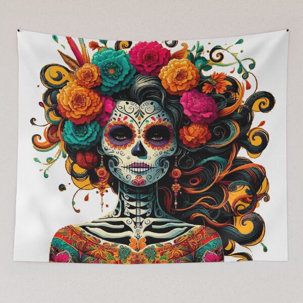 Item preview, Modern and Elegant Catrina – Artistic Illustration Inspired by Mexican Tradition designed and sold by  Ojo de Lilith.