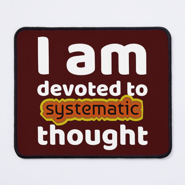 Item preview, systematic thought designed and sold by Share A Brain Wave.