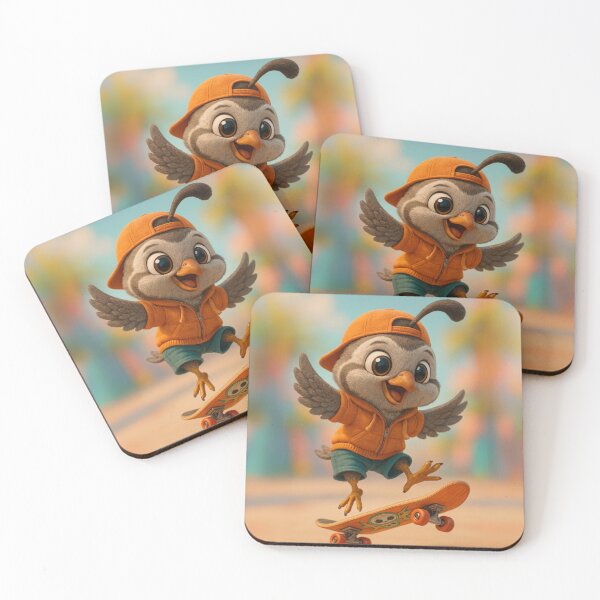 Item preview, Skater Quail designed and sold by Sillytoe.