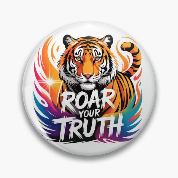 Item preview, Roar Your Truth Colorful Tiger Art designed and sold by Bliss Find And Design.