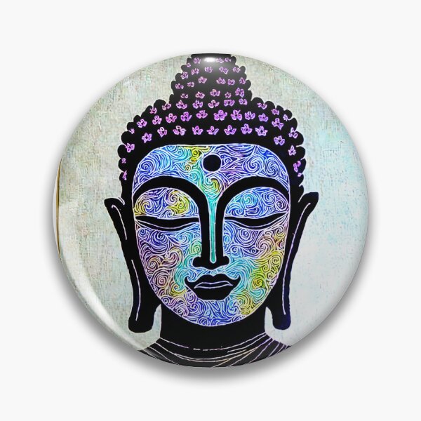 Item preview, Purple Buddha image with squiggles designed and sold by Share A Brain Wave.