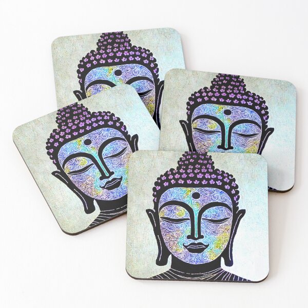 Item preview, Purple Buddha image with squiggles designed and sold by Share A Brain Wave.