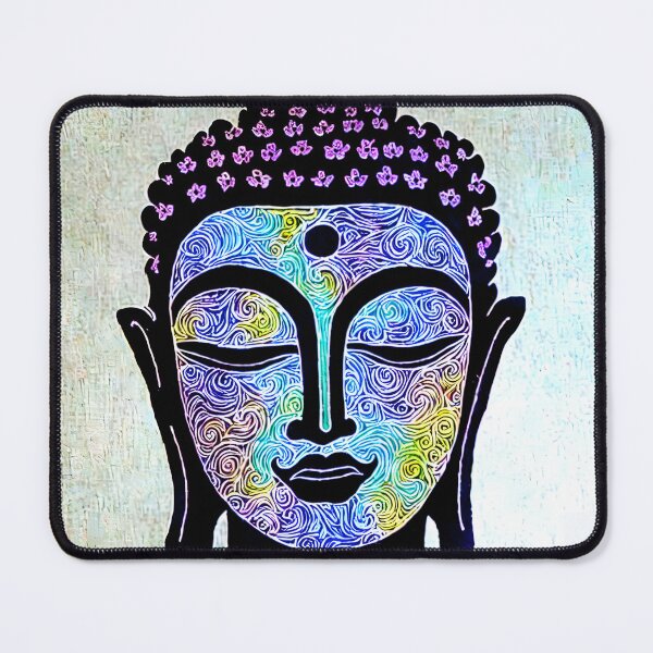 Item preview, Purple Buddha image with squiggles designed and sold by Share A Brain Wave.