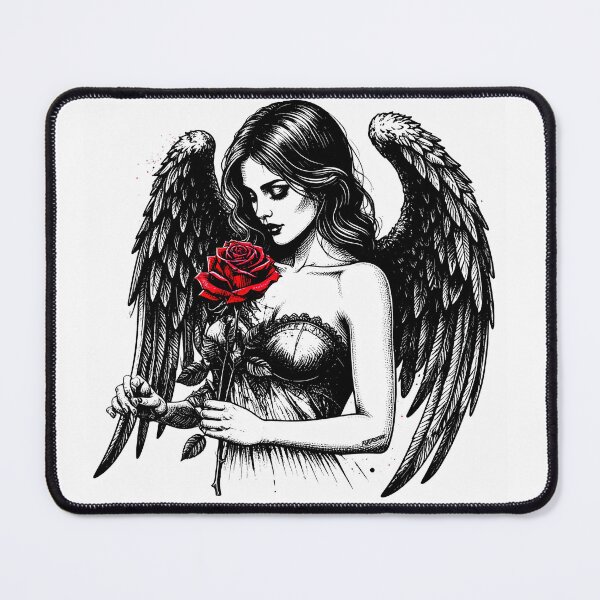 Item preview, Fallen Angel with Red Rose designed and sold by FuturscapeUK.
