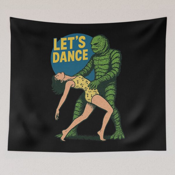 Item preview, Let’s Dance Creature Feature – Retro Monster Mash Dance Design	 designed and sold by Victor Shadehorn.