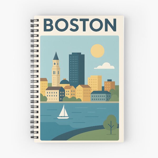 Item preview, Boston - Flat Minimalist Travel Series designed and sold by UMLAUT STUDIOS.