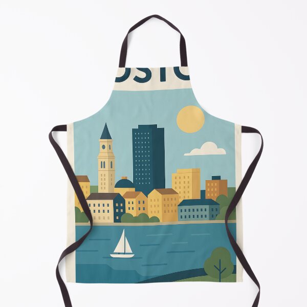 Item preview, Boston - Flat Minimalist Travel Series designed and sold by UMLAUT STUDIOS.