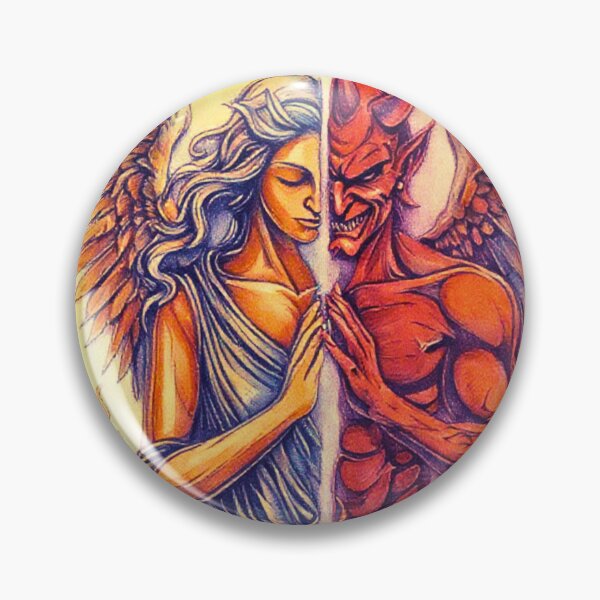 Item preview, Divine Duality: Angel & Demon Embracing Balance (Yin & Yang) designed and sold by Real Love.