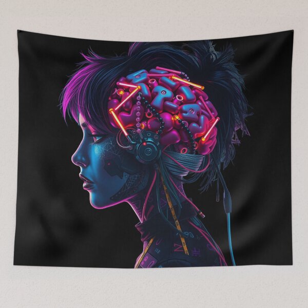 Item preview, Cyber Mind, Cyberpunk Brain, Cybergirl designed and sold by Burn-Ego.