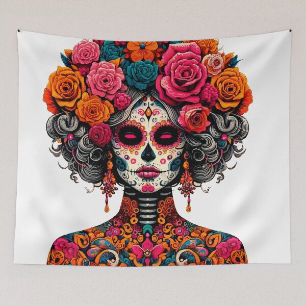 Item preview, Modern and Elegant Catrina – Artistic Illustration Inspired by Mexican Tradition designed and sold by  Ojo de Lilith.