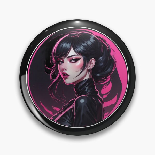 Item preview, Retro Cyberpunk, Goth Girl, Dark Anime designed and sold by Burn-Ego.