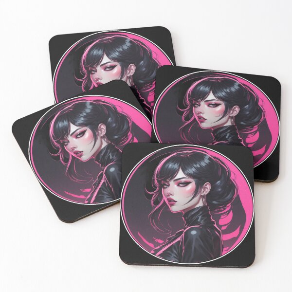 Item preview, Retro Cyberpunk, Goth Girl, Dark Anime designed and sold by Burn-Ego.