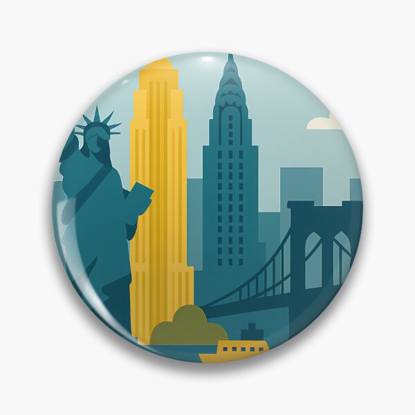 Item preview, New York - Flat Minimalist Travel Series designed and sold by UMLAUT STUDIOS.