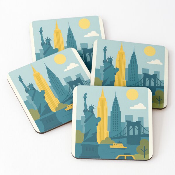Item preview, New York - Flat Minimalist Travel Series designed and sold by UMLAUT STUDIOS.