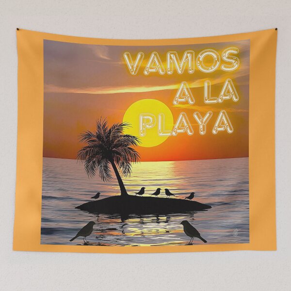 Item preview, Tropical sea islad on sunset calm and peace - summertime joy designed and sold by Atarac.
