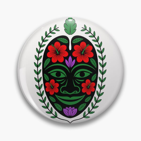 Item preview, Indonesian Tribal Mask – Sacred Floral Geometry for Design Lovers designed and sold by paulo silveira.