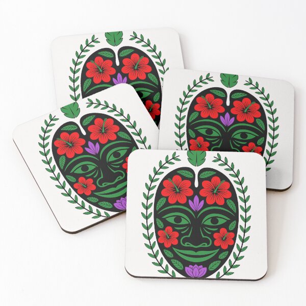 Item preview, Indonesian Tribal Mask – Sacred Floral Geometry for Design Lovers designed and sold by paulo silveira.
