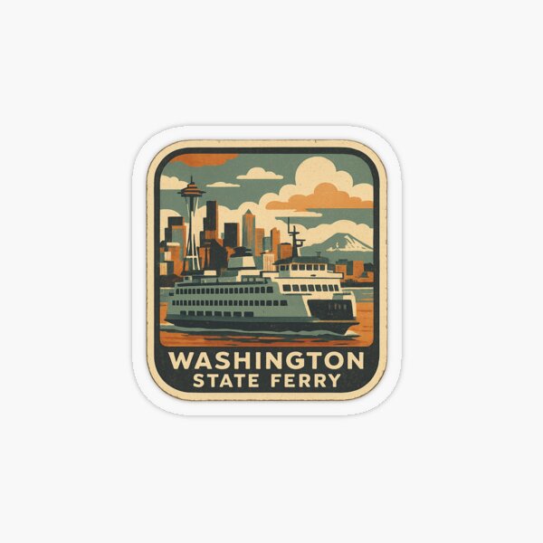 Item preview, Washington State Ferry designed and sold by J² Sticker Co.