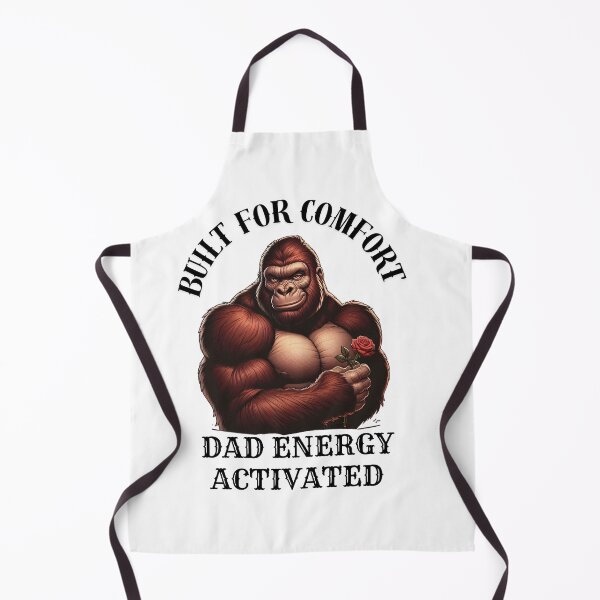 Item preview, Funny Gorilla Dad – Built for Comfort, Dad Energy Activated designed and sold by JenniferCreaArte .