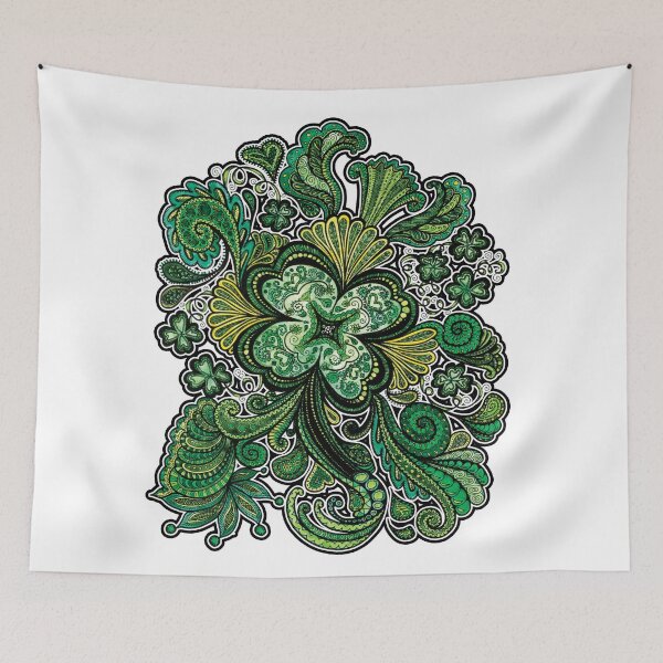 Item preview, Lucky Green Four Leaf Clover Shamrock Design designed and sold by PinkWinkDesigns.