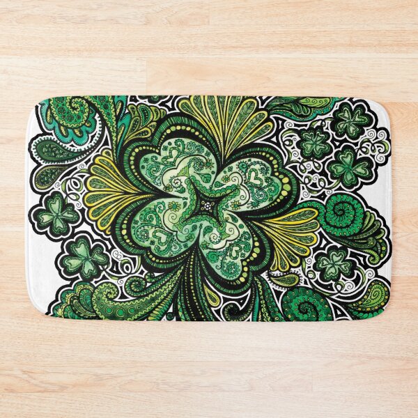 Item preview, Lucky Green Four Leaf Clover Shamrock Design designed and sold by PinkWinkDesigns.