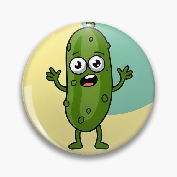 Item preview, Funny Pickle Pattern – Cute Cartoon Pickles with Faces and Legs designed and sold by subliman.