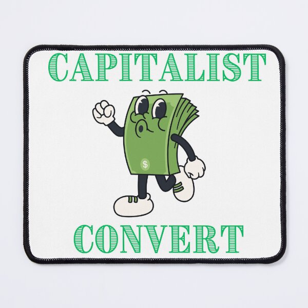 Item preview, Capitalist Convert – Funny Minimalist Cartoon designed and sold by OOO Studio.
