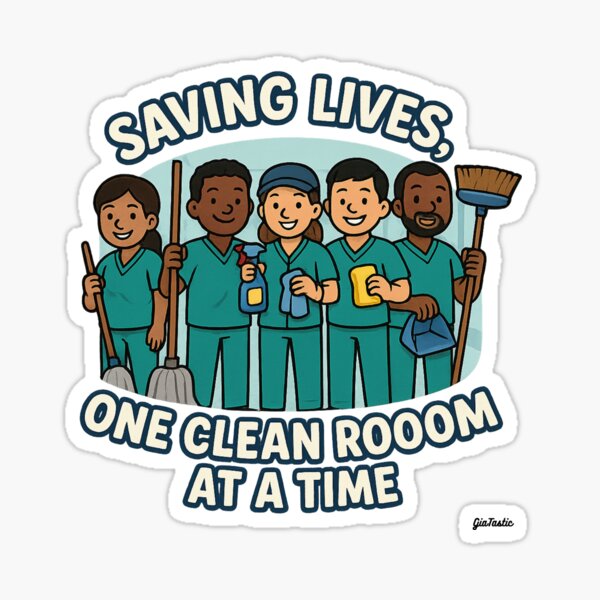 Item preview, Team Clean – The Hidden Heroes of Healthcare designed and sold by GiaTastic.