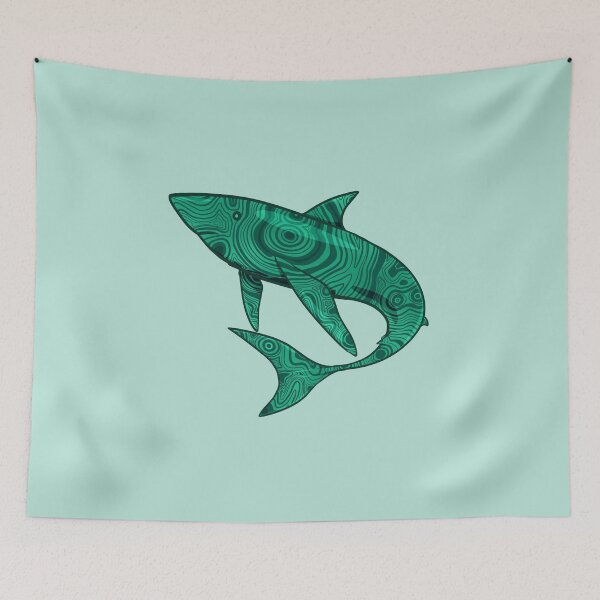 Item preview, Malachite Shark designed and sold by rornelson.