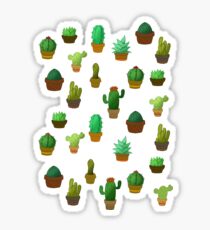 Cute cactus pattern Sticker