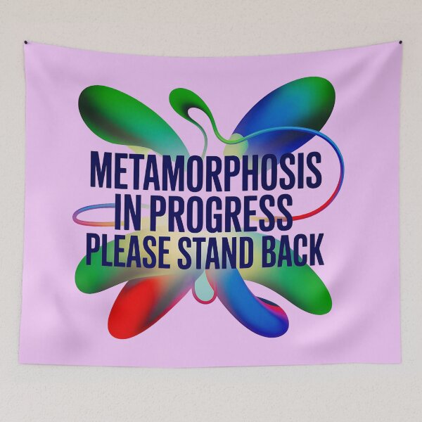 Item preview, Empowering Quote Metamorphosis in Progress  designed and sold by Bliss Find And Design.