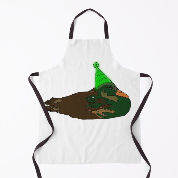 Item preview, Bold Mallard Duck Line Drawing with green Birthday Hat-animalzinhats designed and sold by Ashley’sAnimalz.