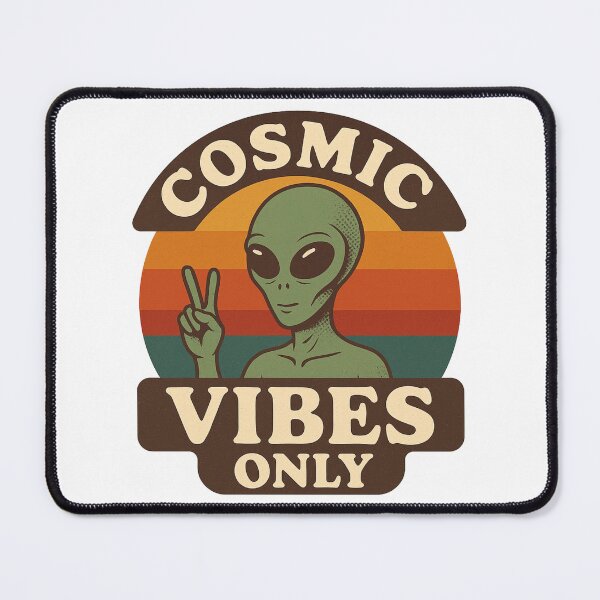 Item preview,  Retro Alien T-Shirt – Cosmic Vibes Only | 70s UFO Vintage Style designed and sold by OTSC.