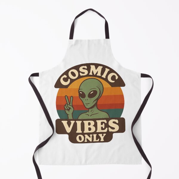 Item preview, Retro Alien T-Shirt – Cosmic Vibes Only | 70s UFO Vintage Style designed and sold by OTSC.