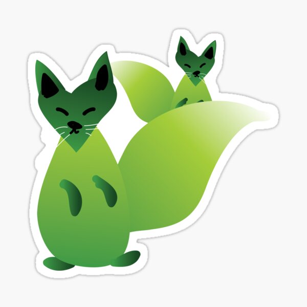 Item preview, Matcha fox cuties matcha tea animals designed and sold by fluffyfamcraft.