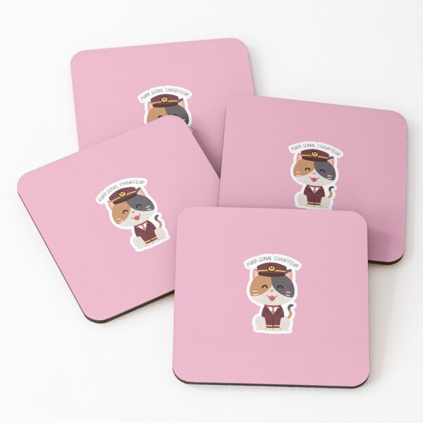 Item preview, "Purr-sonal Chauffer" Funny Cat Pun designed and sold by cute-and-punny.