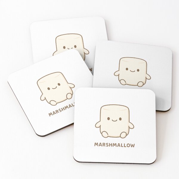 Item preview, Kawaii Marshmallow – Cute Minimalist Dessert Character designed and sold by lapart.