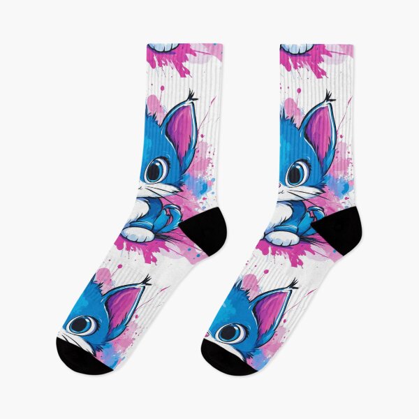 Item preview, Cute cartoon cat in vibrant colors designed and sold by JustaKiss822.