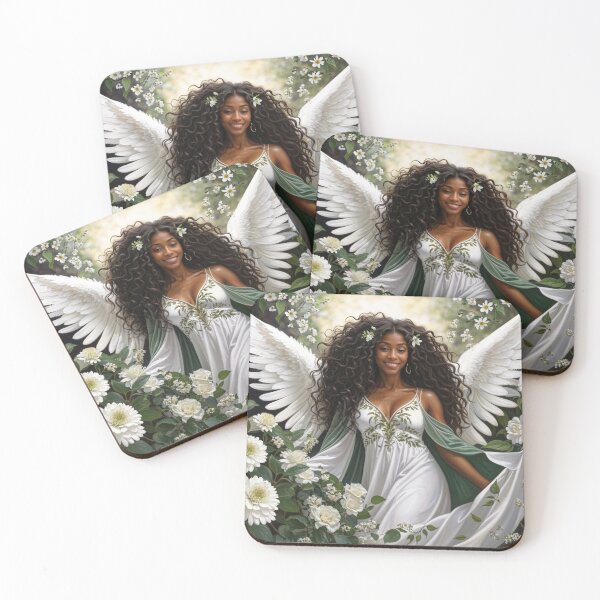 Item preview, Beautiful African American Female Angel  designed and sold by My Beautiful Healing Art.