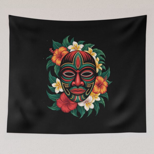 Item preview, Flourish Tribal Mask – Ethnic Art for Creative Souls & Design Lover designed and sold by paulo silveira.