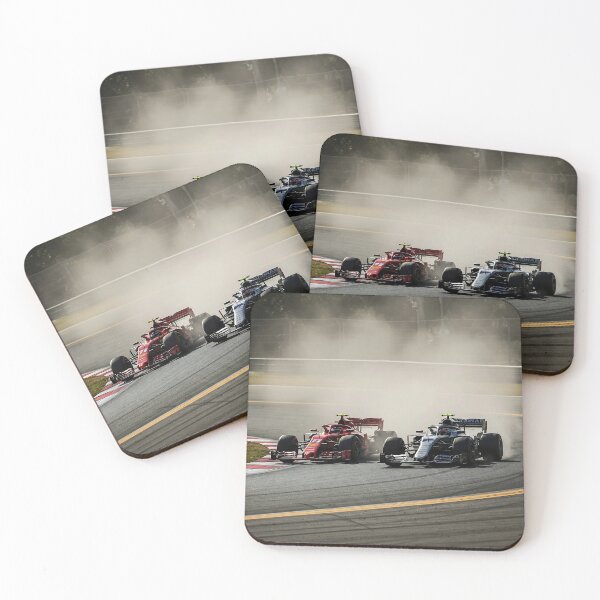 Item preview, Formula 1 wall art, F1 racing print, Ferrari car poster, motorsport digital download, race track decor, high speed action photo designed and sold by apixelwall.