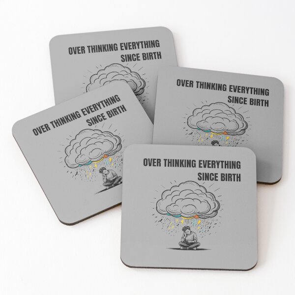 Item preview, OVER THINKING EVERYTHING SINCE BIRTH designed and sold by freshwear design.