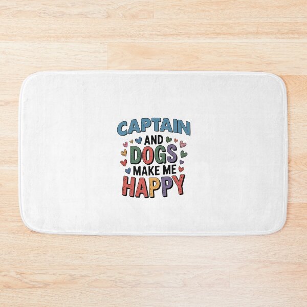Item preview, Captain And Dogs Make Me Happy - Funny Captain Dogs Lover designed and sold by Oussinc.