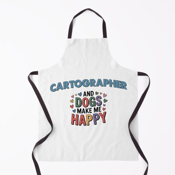 Item preview, Cartographer And Dogs Make Me Happy - Funny Cartographer Dogs Lover designed and sold by Oussinc.