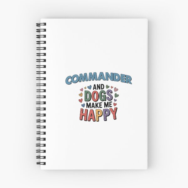 Aperçu de l'œuvre Commandant et chiens me rendent heureux - Drôle de commandant amoureux des chiens créée et vendue par Oussinc.